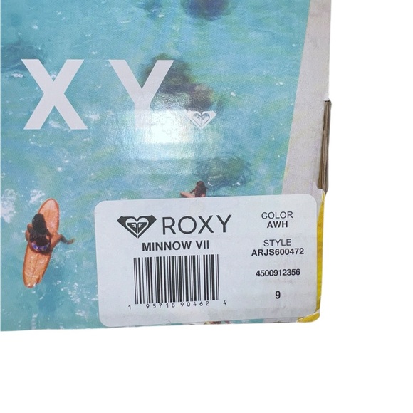 NWT Roxy Minnow VII White Shoes Woman’s Size 9 - Picture 3 of 4